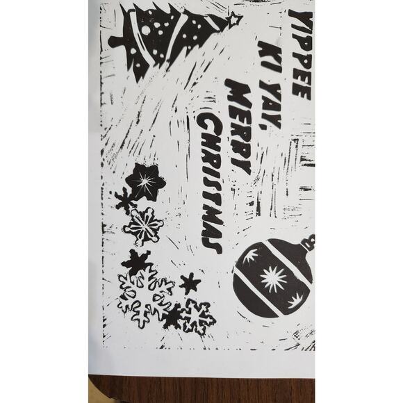 Die Hard Inspired 5"x7" Holiday Greeting Cards Set of 5 Acid Free Card Stock Art - Picture 7 of 8